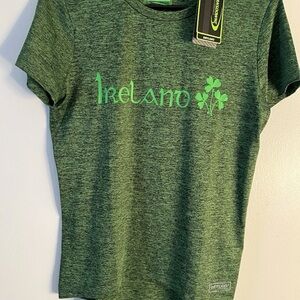 NWT Drylands Athleticwear Ireland Green Shirt Med